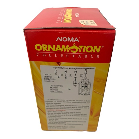 NIB VTG 1989 NOMA Ornamotion White Dove Gold Bow Rotation Christmas Tree Decor - Picture 7 of 13